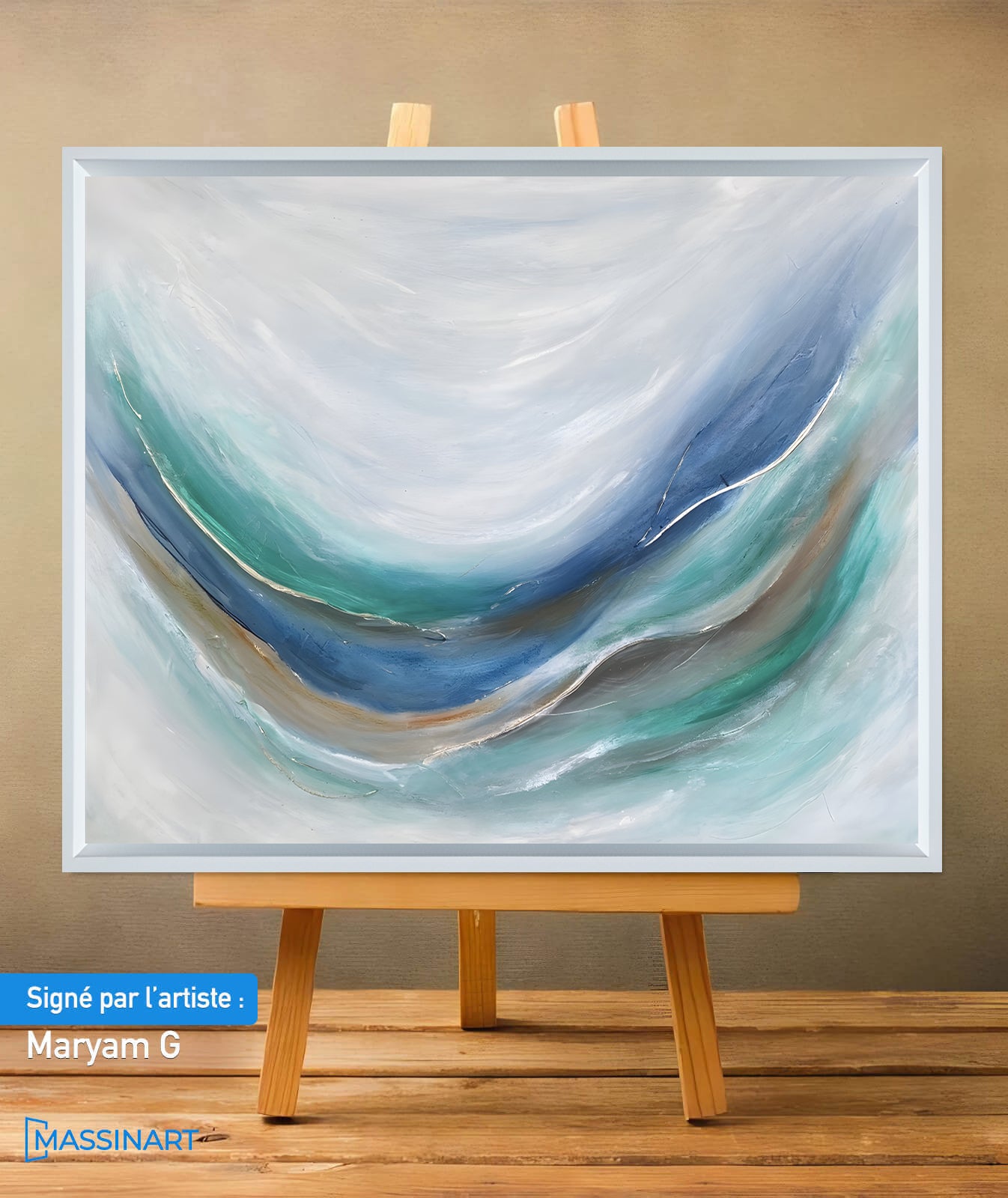 Mer - signé par l'artiste Maryam GSS.